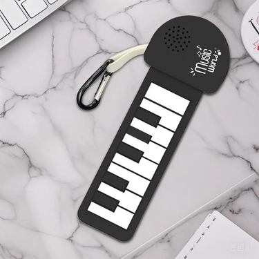 Roll Up Silicone Piano Keyboard Key Chain